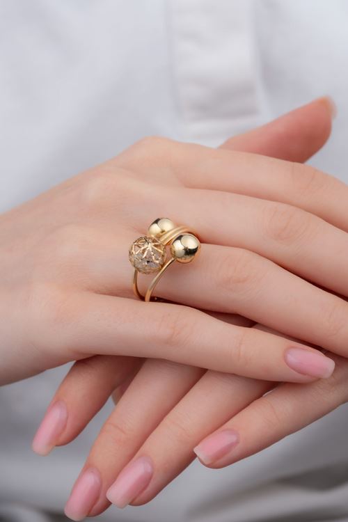 ROBERTO BRAVO T14027 Bigo Koleksiyon Yüzük