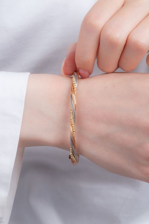 14 Ayar Altın Toplu Burgu Bileklik