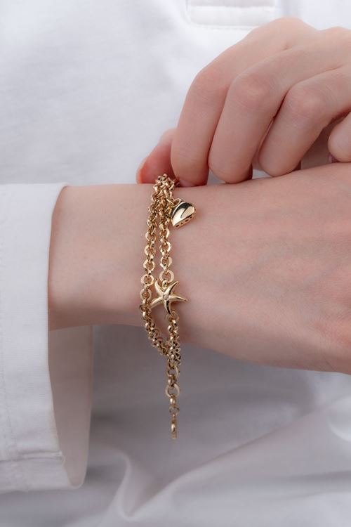 14 Ayar Altın Deniz Yıldızı Figürlü Bileklik