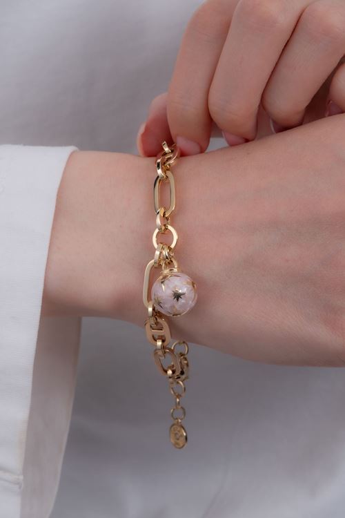 14 Ayar Altın Cetaş Sallantılı Kutup Yıldızı Bileklik