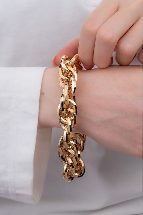 14 Ayar Altın Cetaş Büyük Hallow Bileklik