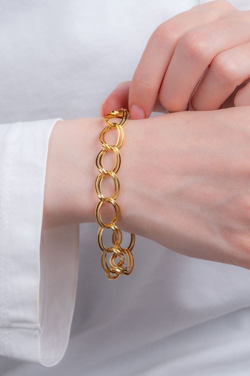 8 Ayar Altın Samanyolu Model Bileklik