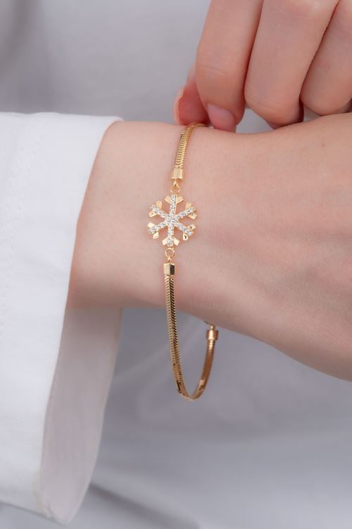 8 Ayar Altın Kartanesi İnce Bileklik