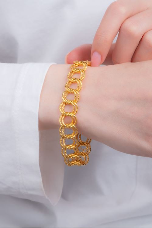 8 Ayar Altın Samanyolu Trend Bileklik