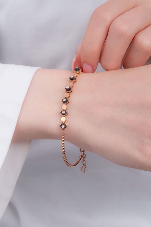 0,10 Carat Elmas Taşlı Trend Bileklik