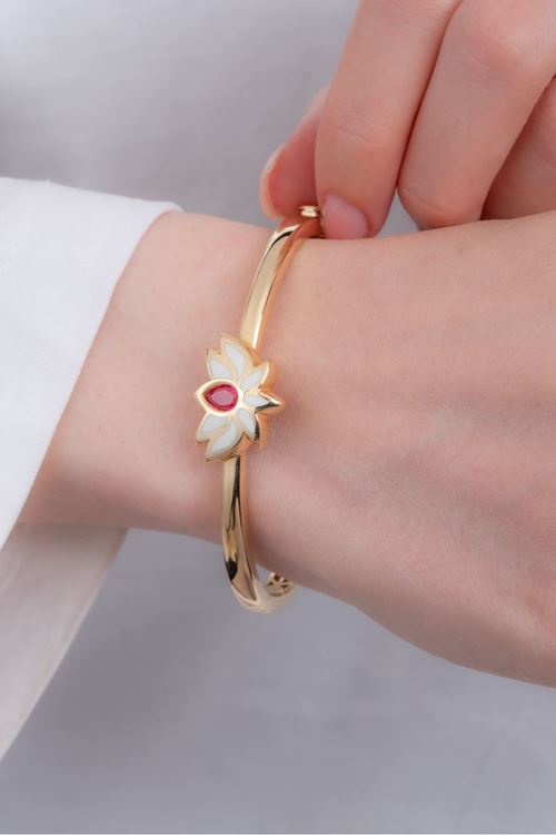 14 Ayar Altın Lotus Eterna Koleksiyon Bilezik