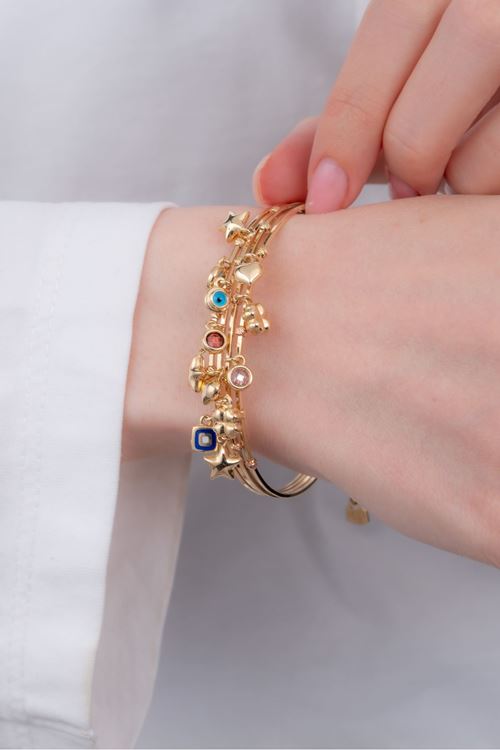 14 Ayar Altın Şans Sallantılı Cetaş Bilezik