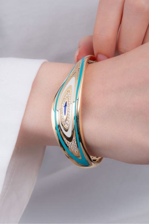 14 Ayar Altın Fortuna Koleksiyon Tasarım Bilezik