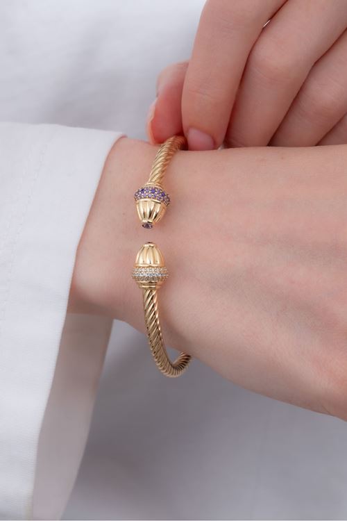 14 Ayar Altın Twist Koleksiyon Bilezik