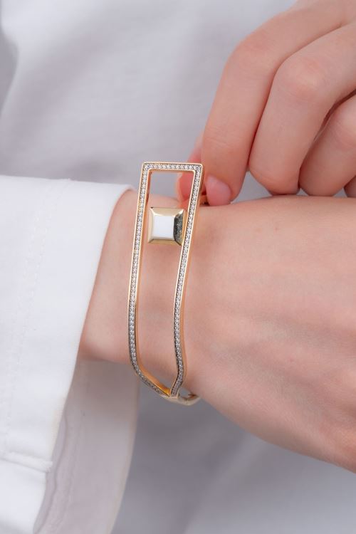 14 Ayar Altın Tasarım Fantezi Bilezik