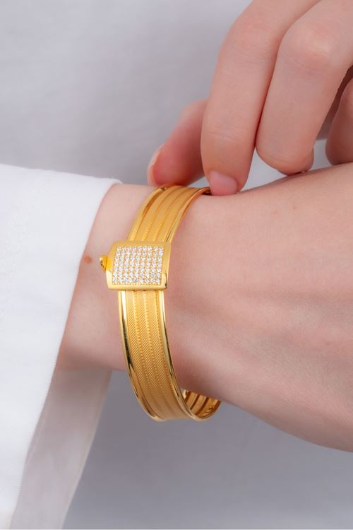 8 Ayar Sarı Altın Trabzon Bilezik