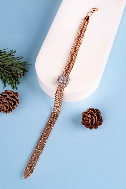 0,50 Carat Pırlanta Baget Taşlı Bileklik