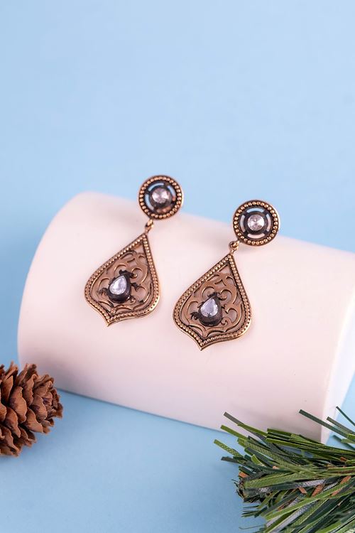 0,35 Carat Elmas Büyük Sallamalı Küpe