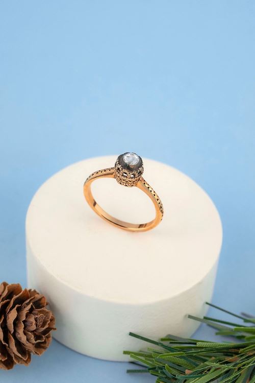 0,09 Carat Elmas Tek Taş Yüzük