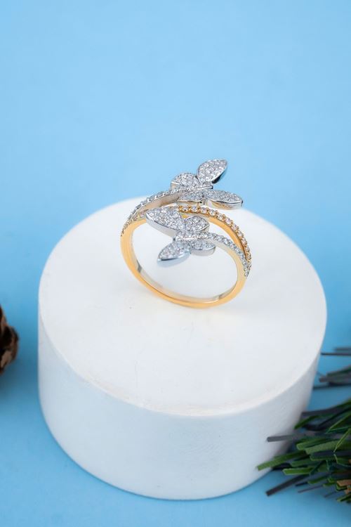 0,69 Carat Pırlanta Kelebek Model Yüzük