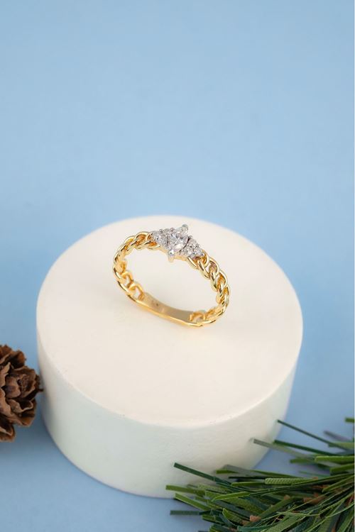 0,27 Carat Pırlanta Minimal Yüzük