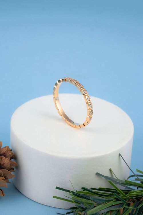 0,12 Carat Pırlanta İnce Yüzük