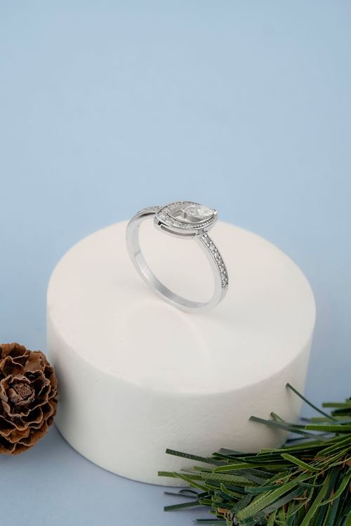 0,34 Carat Pırlanta Elmas İnce Yüzük