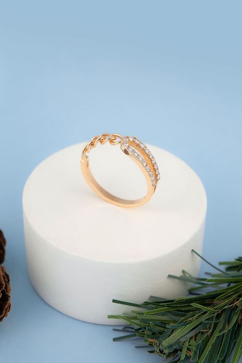 0,25 Carat Pırlanta Çıtır Tasarımlı Yüzük