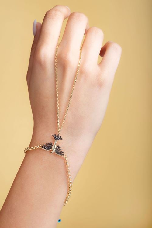 14 Ayar Sarı Altın Anka Kuşu Şahmeran