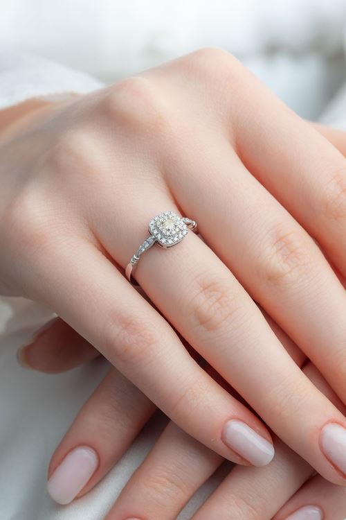 0,28 Carat Pırlanta Coronet Yüzük