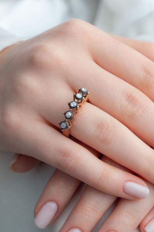 0,24 Carat Elmas Sırataş Yüzük