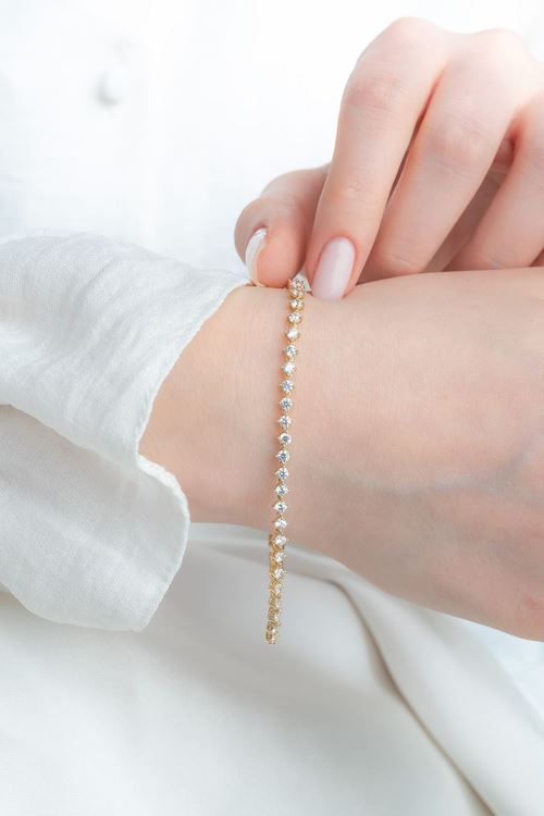 14 Ayar Altın Su Yolu Bileklik