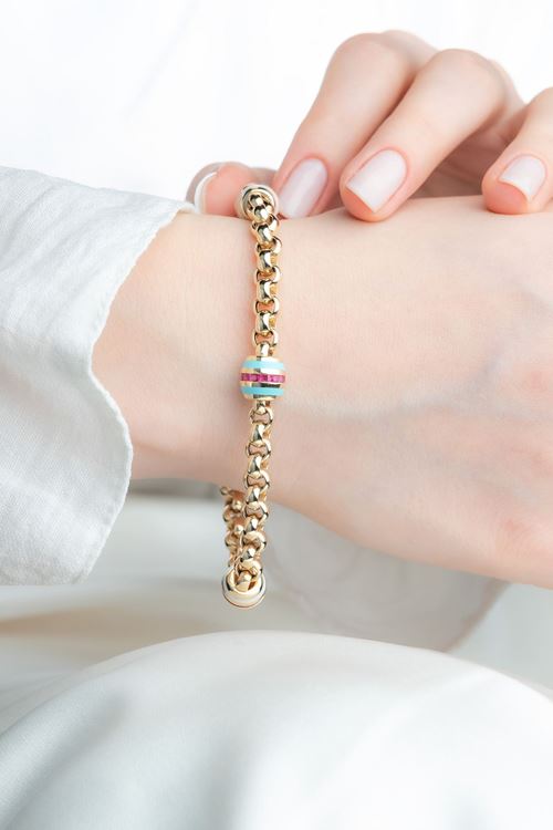 14 Ayar Altın 3Lü Tasarım Cetaş Bileklik