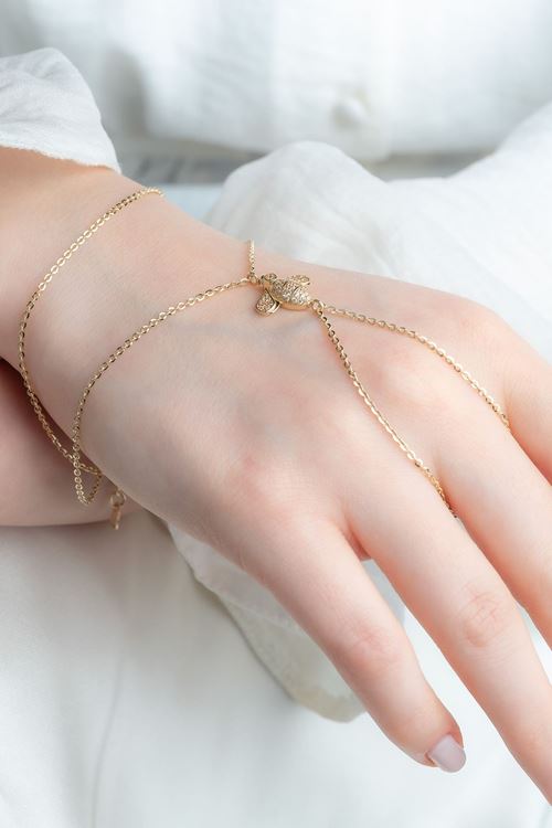 14 Ayar Altın Arı Figürlü Şahmeran