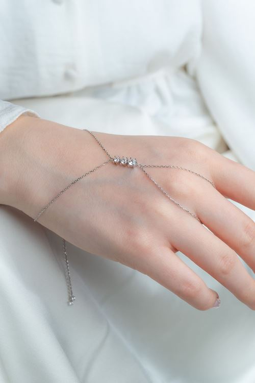 14 AYar Beyaz Altın Tria Model Şahmeran