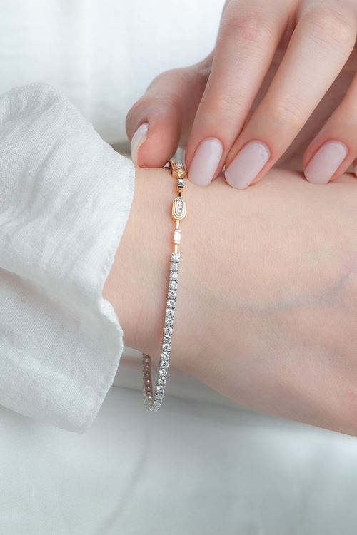 2,19 Carat Pırlanta Çift Yönlü Bileklik