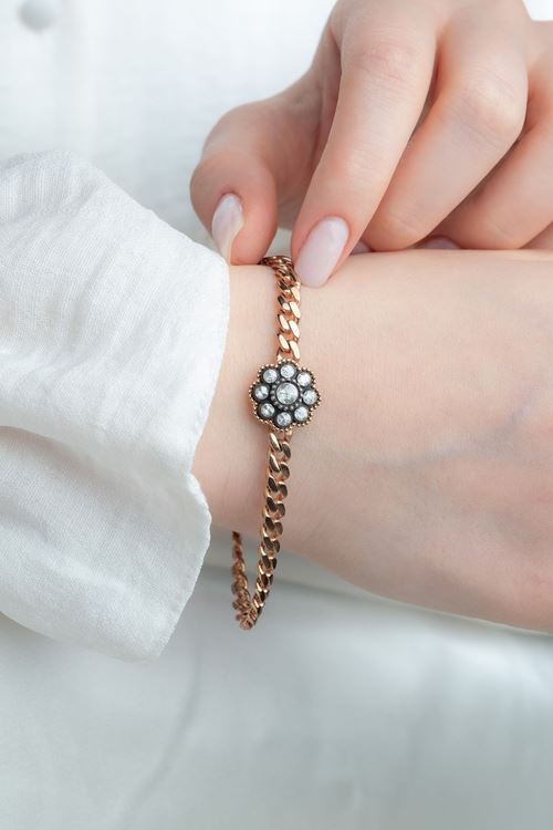 0,49 Carat Elmas Gül Model Gurmet Bileklik