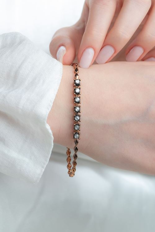 0,20 Carat Elmas Tasarım Bileklik