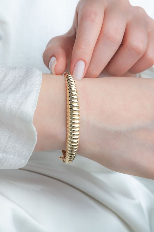 14 Ayar Altın Sade Tasarım Bilezik