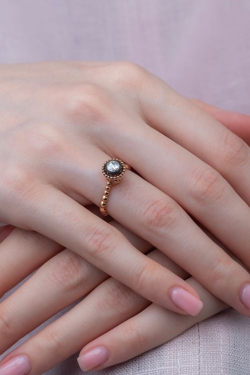 0,23 Carat Elmas Tasarım Tektaş Yüzük