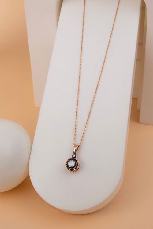 0,16 Carat Elmas Tektaş Kolye
