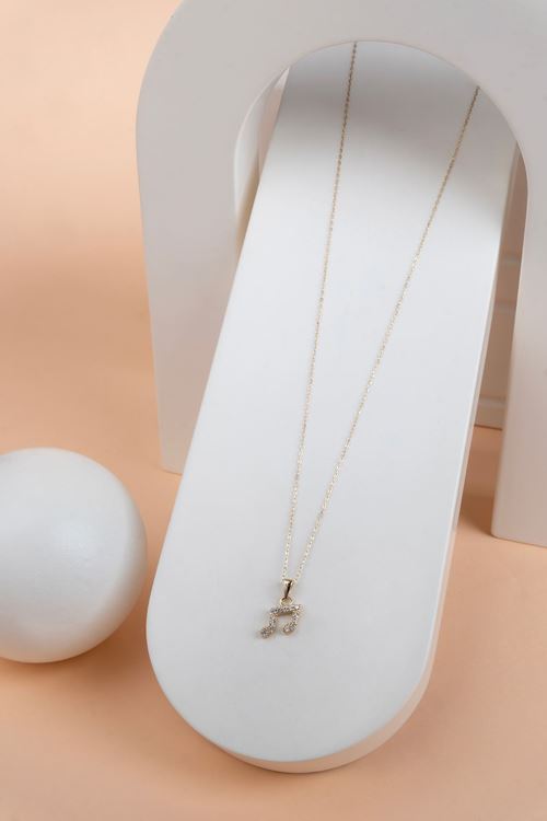 14 Ayar Altın Nota Kolye