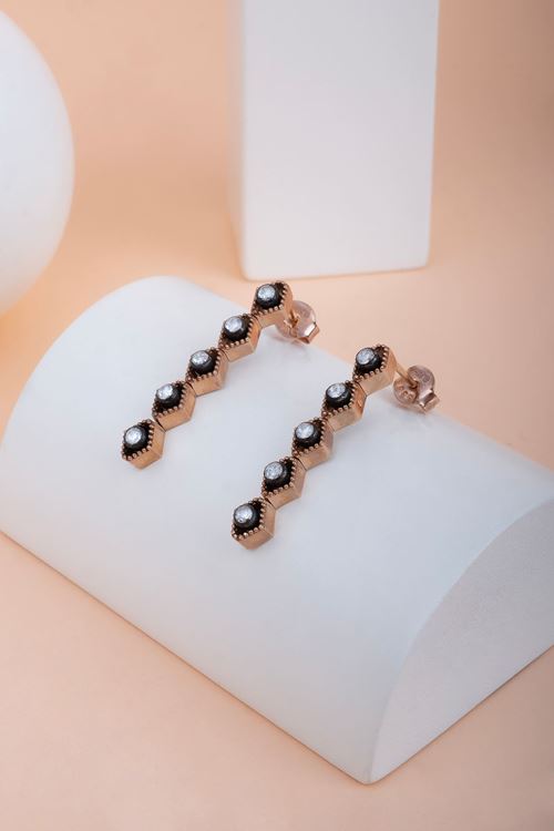 0,26 Carat Elmas Tasarım Küpe