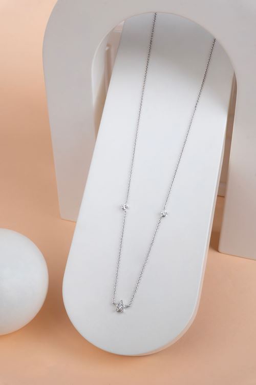 0,10 Carat Pırlanta Yıldız Tasarımlı Kolye