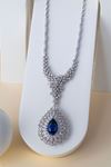 10,25 Carat Pırlanta Safir Taşlı Gerdanlık
