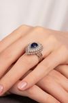 3,17 Carat Pırlanta Safir Taşlı Yüzük